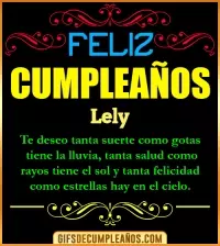 GIF Frases de Cumpleaños Lely
